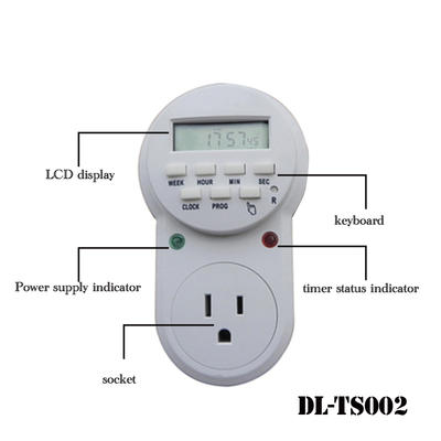 ON OFF US plug programmable timer switch DL-TS002