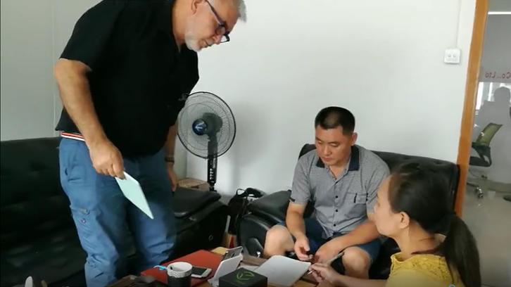 Discussing new doorbell